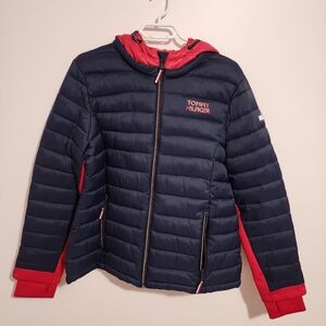 Tommy Hilfigre Packagable Jacket Red Blue Women's XL Used